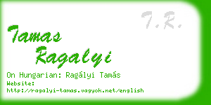 tamas ragalyi business card